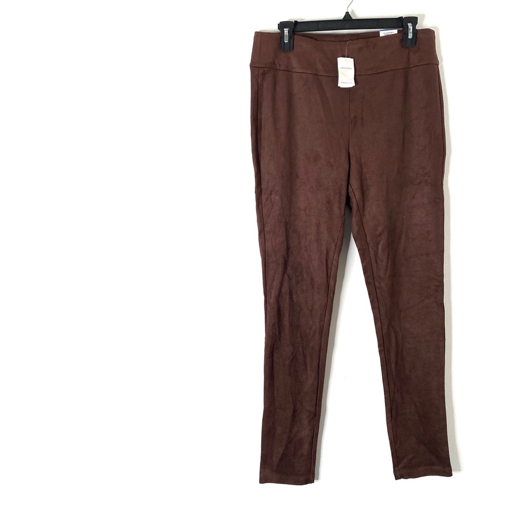 J. McLaughlin Suri Leggings Mocha Brown Faux Suede Stretch NWT